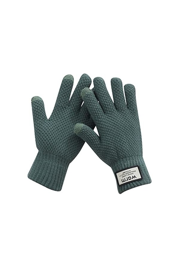 Beokeuioe Gants pour écran tactile Gants tricotés Gants dhiver Gants dhiver sportifs chauds et coupe-vent avec écran tactil