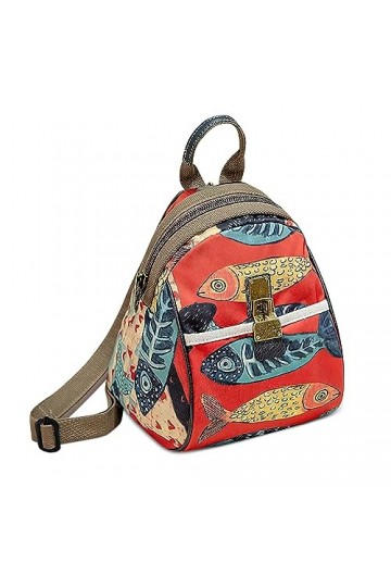 DEEVORCA Mode Sac à Dos Femmes Rétro Sacs À Bandoulière Décontracté Anti-vol Sac De Poitrine Voyage Travail Achats Fête Messa