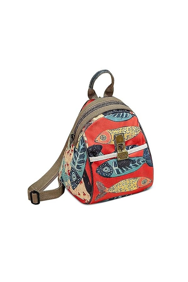 DEEVORCA Mode Sac à Dos Femmes Rétro Sacs À Bandoulière Décontracté Anti-vol Sac De Poitrine Voyage Travail Achats Fête Messa