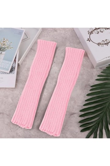 Generisch gants noirs femmes costume manchettes mitaines gants hiver longs mitaines sans doigts pour femme gants mitaines pou