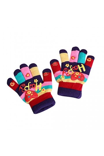 Moufles pour femme par temps froid isolées - Tendance - Chaudes et résistantes au froid - Amour mignon - Double couche - Gant