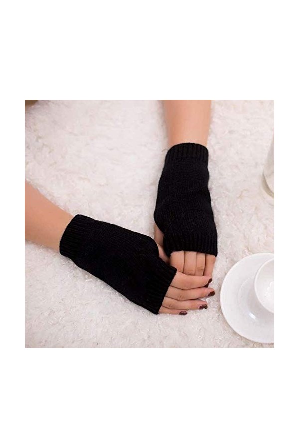 Mitaines tricotées chaudes pour femme et fille - Pour lhiver