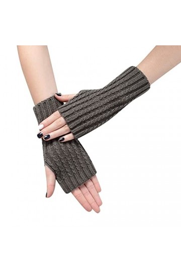 Gants à Bras Longs Femme Gants De Travail Gants sans Doigts Chauffe-Bras Sortez Et Restez Au Chaud Protection Solaire à Bras 