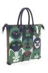 GABS G3 PLUS M BULL Can Dogs Animal POP sac bandoulière transformable sac à dos shopper hobo épaule Made in Italy Cuir 100%, 