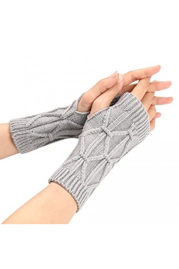Gants à Bras Longs Femme Gants De Travail Gants sans Doigts Chauffe-Bras Sortez Et Restez Au Chaud Protection Solaire à Bras 