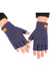 Mitaines dhiver sans doigts - Gants dhiver - Unisexe - Mitaines sans doigts - Pour femme et homme - Manchettes dhiver - Mi
