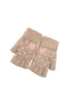 YANFJHV Gants dhiver chauds pour femme, intérieur en peluche, résistants au froid, doux, doux pour la peau, gants chauds à l
