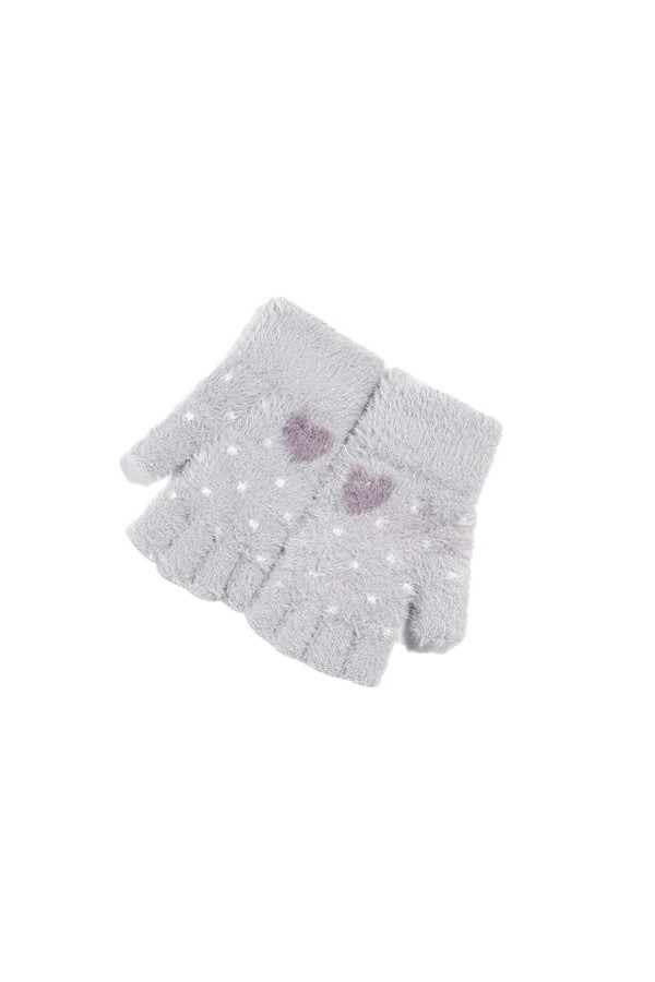 YANFJHV Gants dhiver chauds pour femme, intérieur en peluche, résistants au froid, doux, doux pour la peau, gants chauds à l