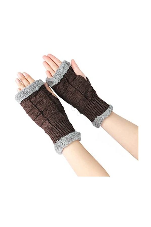 Mitaines avec cordon, gants coupe-vent, gants à 3 doigts, gants pour homme, gants brillants, gants en fourrure, gants longs p