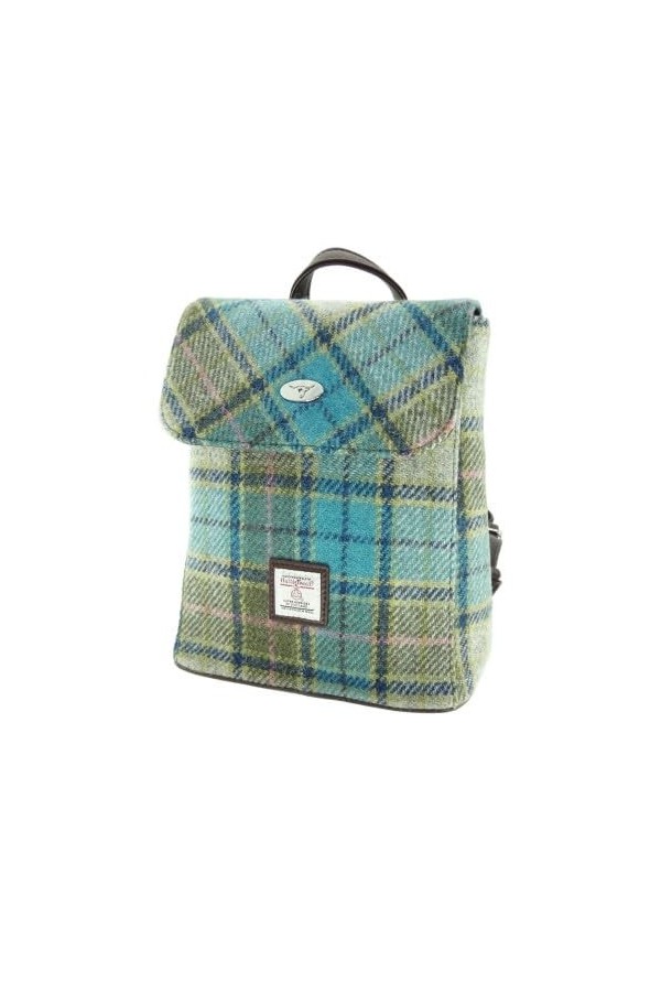 Glen Appin LB1213 Harris Tweed Tummel Sac à dos couleur 122 turquoise , Couleur 122 Turquoise, S
