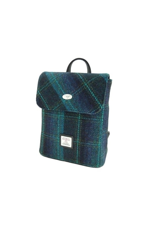 Glen Appin Harris Tweed Tummel LB1213 Sac à dos couleur 119 bleu/turquoise , Couleur 119 bleu/turquoise, S