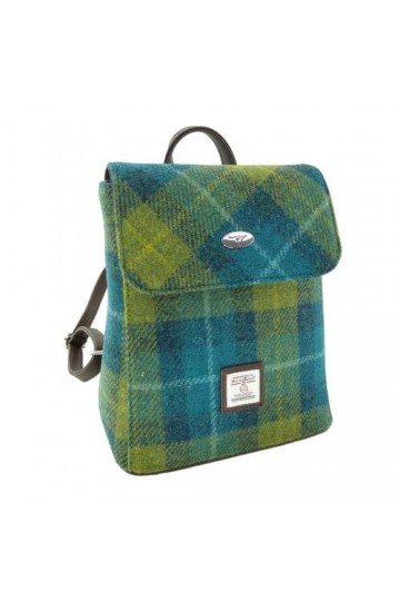 Glen Appin Harris Tweed Tummel LB1213 Sac à dos couleur 114 bleu/vert , Couleur 114 bleu/vert, S