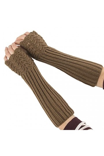 Gants à Bras Longs Femme Gants De Travail Gants sans Doigts Chauffe-Bras Sortez Et Restez Au Chaud Protection Solaire à Bras 