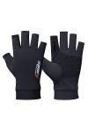 hahuha Gants anti-soleil antidérapants pour femme et fille, Noir , taille unique