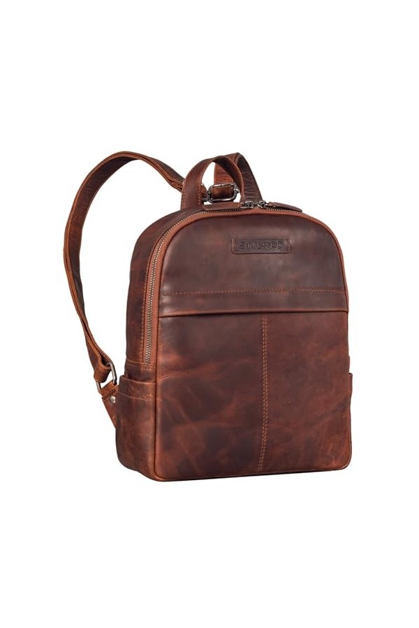 STILORD Klara Sac a Dos femme cuir raffiné Petit sac à dos élégant en cuir Sac à main Vintage Daypack Sac à main Sac de vil