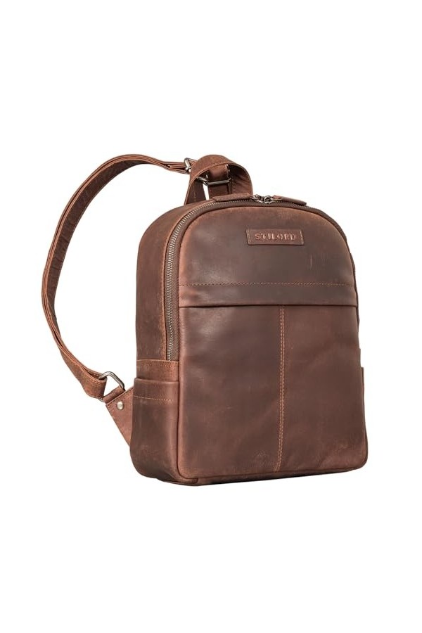 STILORD Klara Sac a Dos femme cuir raffiné Petit sac à dos élégant en cuir Sac à main Vintage Daypack Sac à main Sac de vil