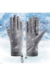 Mitaines en cachemire pour femme - Gants chauds tricotés - Sans doigts - Automne - Hiver - Pour femme - En tricot - Avec trou