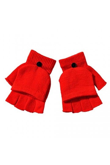Générique Gants Tactiles Femme Homme Hiver Chaud Gants Convertibles pour Enfants avec Dessus Chaud sans Doigts Plume Gants Lo