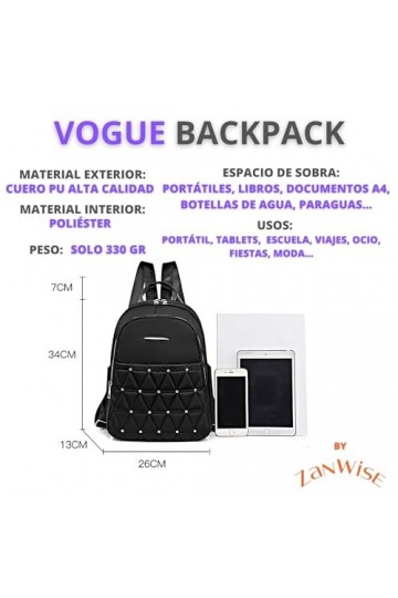 ZanWise Sac à dos anti-vol pour femme, sac de voyage ou de jour en jour, sacs à dos, sac étanche, compartiments pour tablette