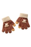 YANFJHV Gants dhiver extensibles gants chauds garçons ou gants tricotés en peau dagneau Gants pour femmes D, taille unique
