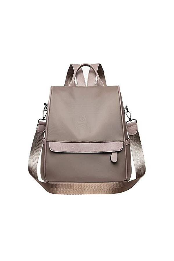 Sac à dos pour femme, sac à dos imperméable et léger Oxford pour femme, sac à dos décole, sac à dos, Zipblack, 30×15×32 cm