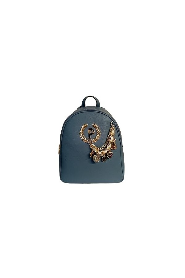 Sac à dos pour femme de la marque Pollini, modèle SC4620PP0HSE0, fabriqué en cuir synthétique., bleu, Taglia Unica