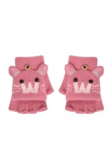 Mitaines convertibles pour tout-petits, en cachemire, mi-mitaines avec mitaines en laine, gants dhiver, gants de couverture 