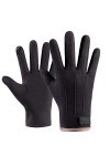 Gants dhiver coupe-vent en velours chaud pour femme - Gants épais pour cyclisme en plein air - Moufles chauffantes pour temp