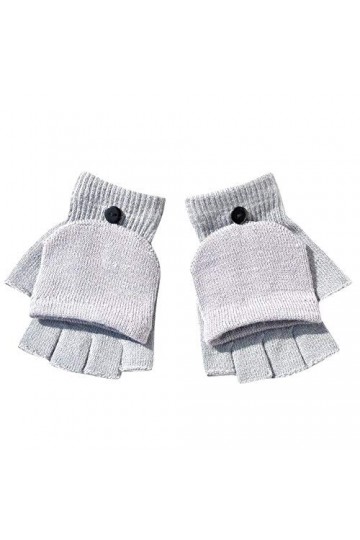 Générique Gants Tactiles Femme Homme Hiver Chaud Gants Convertibles pour Enfants avec Dessus Chaud sans Doigts Plume Gants Lo