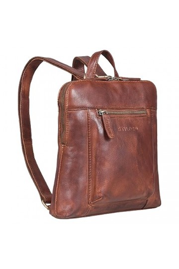 STILORD Marlene Sac à dos cuir Femme Elégant Sac à dos à main Femme Sac à dos de ville Vintage Sac à main Daypack Cuir véri