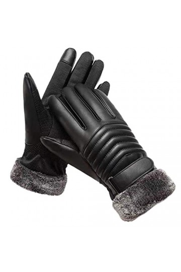 LZPCarra Gants déquitation dhiver pour homme Gants déquitation chauds dextérieur coupe-vent et résistants au froid Gants 
