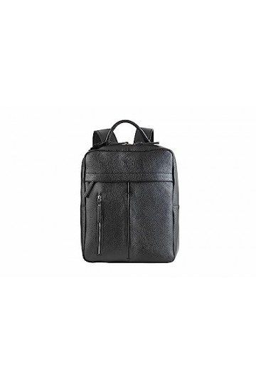 Think! Cuir véritable, Sac à Dos Femme, 0000, Noir, Taille Unique