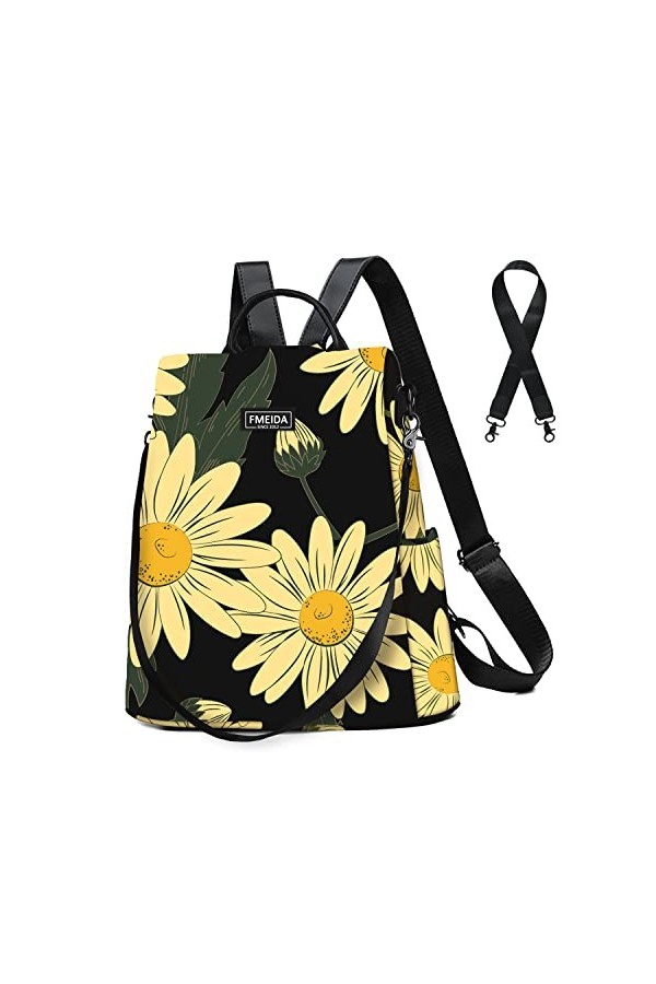 Fmeida Sac à Dos Sac a Main Femme Anti-vol Sac Cabaia Mini Imperméable Sac de Voyage en Nylon Sac Cabas 2 en 1 Sacs à Main Po