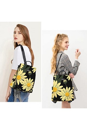 Fmeida Sac à Dos Sac a Main Femme Anti-vol Sac Cabaia Mini Imperméable Sac de Voyage en Nylon Sac Cabas 2 en 1 Sacs à Main Po