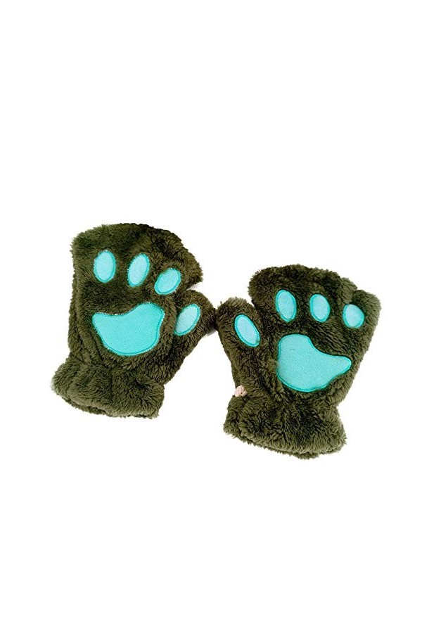 Bears Gants en polaire épais et épais pour femme