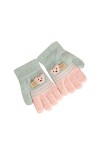 MYLH Gants en tricot pour enfants de 2 ans - Pour fille - Gants dhiver chauds - Protection contre le froid - Gants thermique