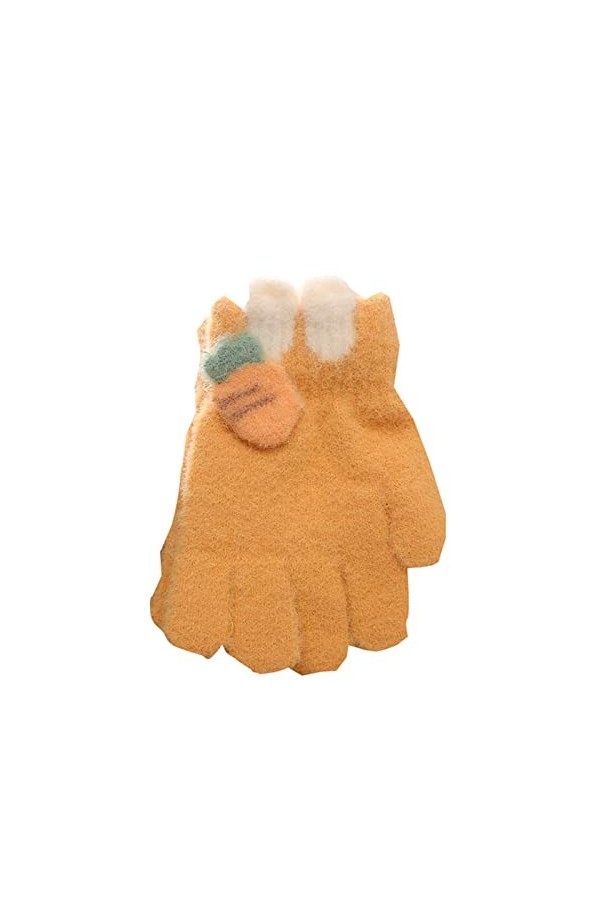 Bébé Gants à cinq doigts Bébé Automne Hiver Chaud Points Mignon Mince Hiver Polaire Carotte Ski Gant Enfants