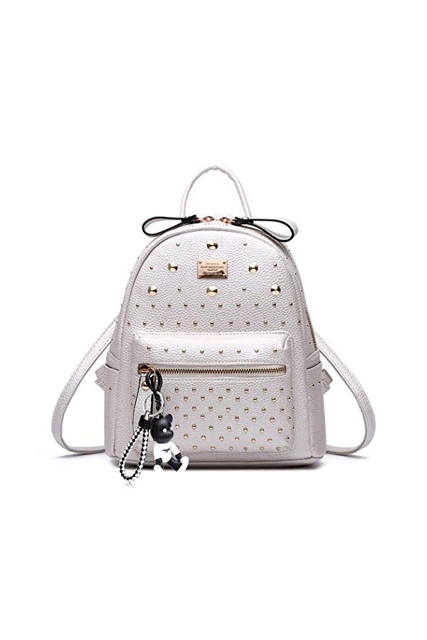 DEERWORD Femme Sac a Dos Sacs à Main Portés Bandouliere Feminin Ados Original PU Cuir 5255 1pc Ensemble Noir V1