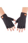 Beokeuioe Mitaines tricotées froides chaudes mitaines gants sans doigts hiver chaud sport écran tactile gants tricotés étudia