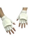 Générique Gants Tactiles Femme Homme Hiver Chaud Gants Convertibles pour Enfants avec Dessus Chaud sans Doigts Plume Gants Lo
