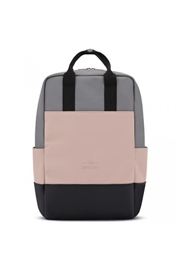 Johnny Urban Sac a Dos Femme et Homme Noir - Hailey - Sac pour Voyage, College, Travail - Elegant Sac à Dos de Loisir - Ordin