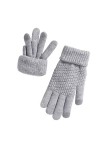 YANFJHV Gants dhiver en maille jacquard pour femme, tricotés en velours épais, gants dautomne et dhiver avec motif chaud 