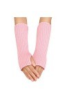 Femmes Automne et Hiver Vernis Normal Multicolore Laine Longue Rayée Mitaines Mitaines Gants Rouge Femmes Hiver, RD2, taille 