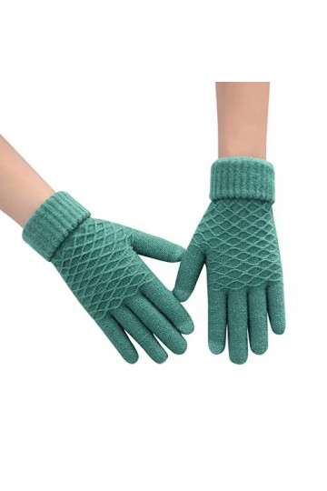 Gants Chauds Gants Sans Doigts En Cuir,Ensemble Gants Bonnet Écharpe Hiver Homme Mitaines Femme Chaudes Mitaines Moufles Femm