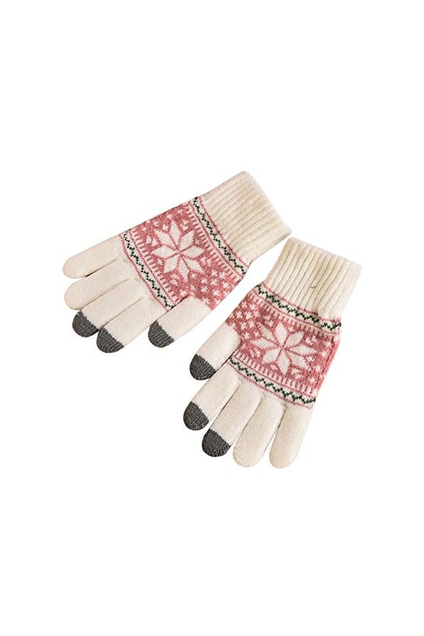 Gants moufles dhiver pour femme par temps froid, gants thermiques chauds pour la course à pied pour femme isolés par temps f