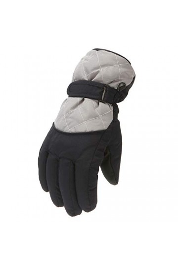 Moufles de sport coupe-vent pour enfants de 6 à 11 ans, gants pour femme, par temps froid, chauffés, gris, taille unique