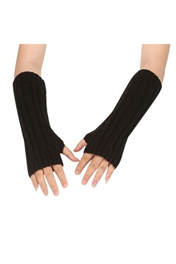 Moufles chauffantes pour femme par temps froid en peluche torsadée coupe-vent chaud épais avec gants