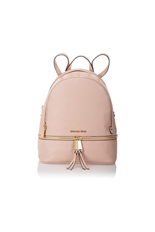 Michael Kors Rhea Zip, Sacs portés dos femme, Rose Soft Pink , 11.5x38x30.5 cm W x H L 