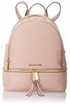 Michael Kors Rhea Zip, Sacs portés dos femme, Rose Soft Pink , 11.5x38x30.5 cm W x H L 