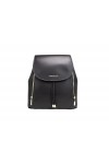 Michael Kors Phoebe Sac à dos moyen avec cordon de serrage pour femme, noir, Medium, Cordon de serrage